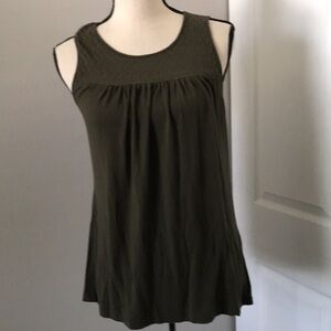 ❤️3X20 BANANA REPUBLIC Women Lace Chest Green Top | M